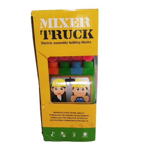 Đồ Chơi Xe Bồn Trộn Bê Tông Màu Vàng Cho Bé Mê Xây Dựng