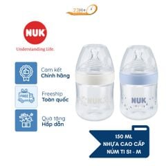 BÌNH SỮA NUK NATURE SENSE NHỰA PP 150ML NÚM TI S1 - M