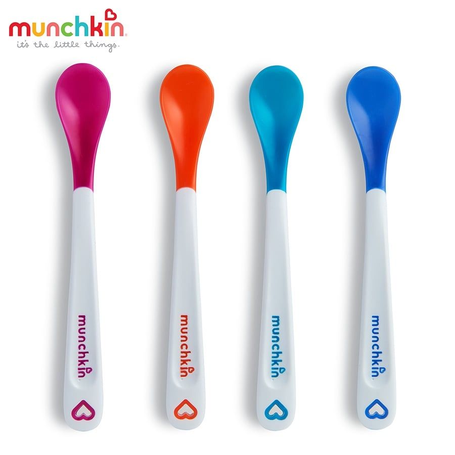 THÌA MỀM SILICON BÁO NÓNG MUNCHKIN 4 CÁI