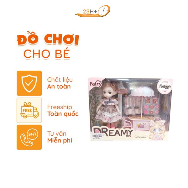 Đồ Chơi Búp Bê Dreamy Và Xe Kem Dễ Thương Cho Bé