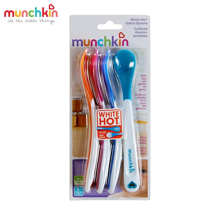 THÌA MỀM SILICON BÁO NÓNG MUNCHKIN 4 CÁI