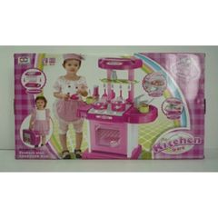 Đồ Chơi Nấu Ăn Cho Bé Gái Màu Hồng Kitchen Set 008-58