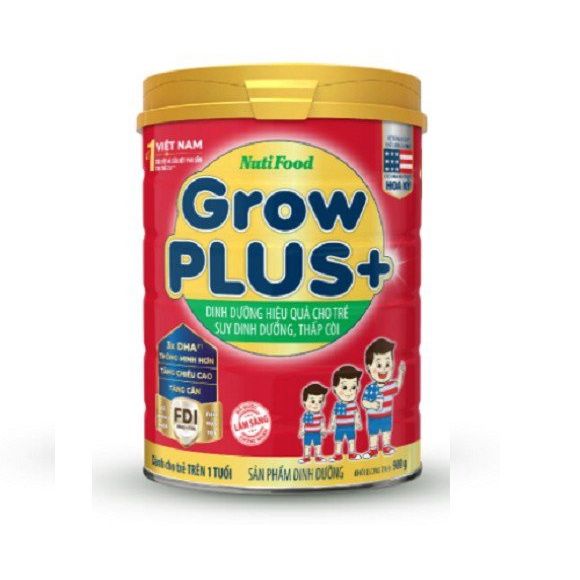 Sữa Bột Nuti Growplus Đỏ 900g (Mới)