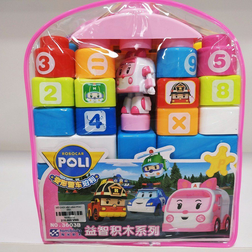 Đồ Chơi Xếp Lego Hình Poli Cho Bé