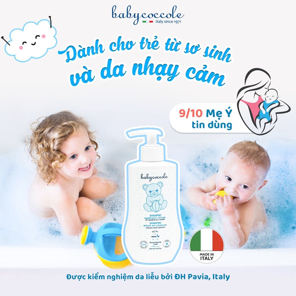 DẦU GỘI CHIẾT XUẤT HOA SEN BABYCOCCOLE 250ML 0M+ - date T7/2025