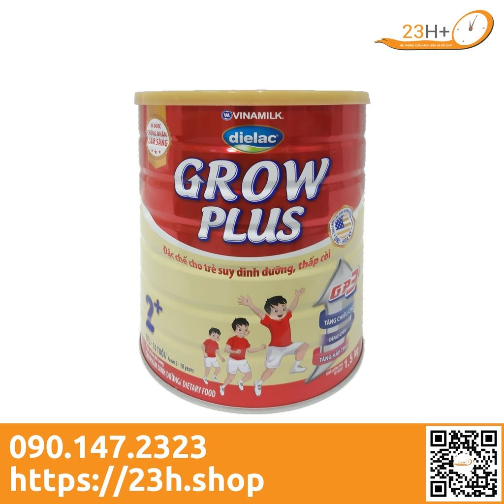 Sữa Bột Dielac Grow Plus Đỏ 2+ 1.5kg