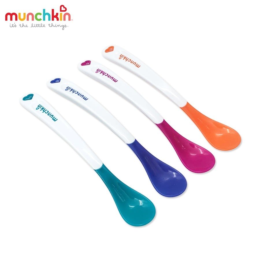 THÌA MỀM SILICON BÁO NÓNG MUNCHKIN 4 CÁI