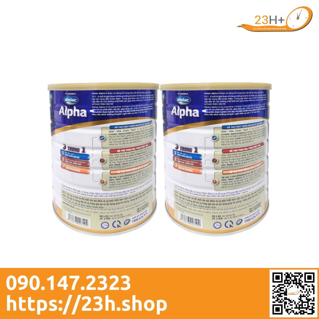 Sữa Bột Dielac Alpha 3 1,5kg