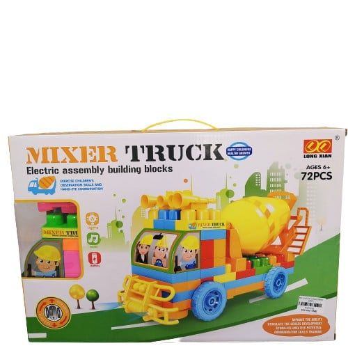 Đồ Chơi Xe Bồn Trộn Bê Tông Màu Vàng Cho Bé Mê Xây Dựng