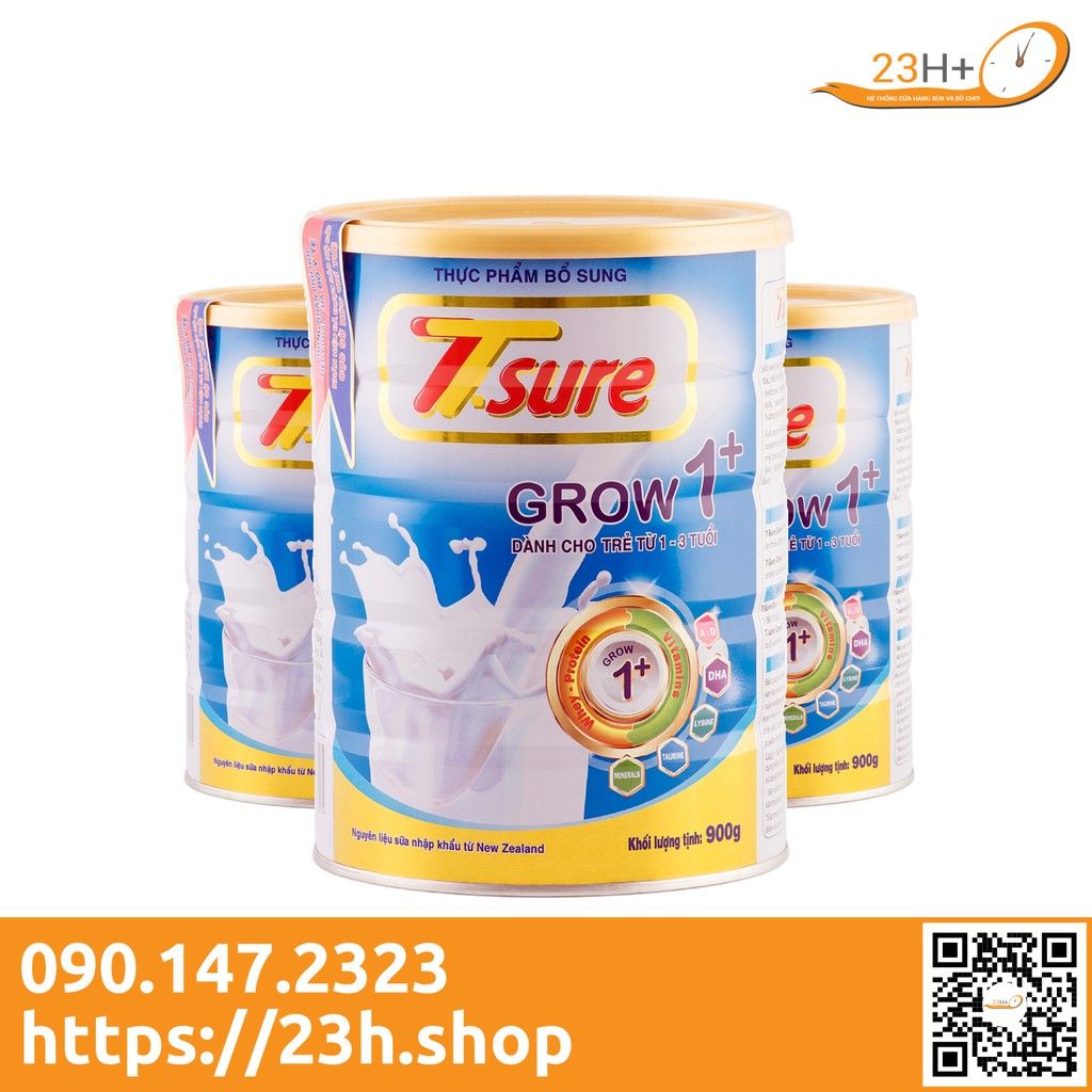 Sữa Bột T.sure Grow 1+ 900gr Dành Cho Trẻ Từ 1 - 3 Tuổi