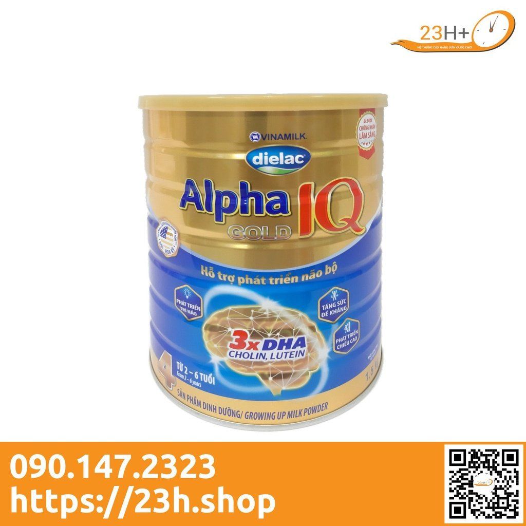 Sữa Bột Dielac Alpha IQ Gold 4 1.5kg