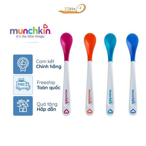 THÌA MỀM SILICON BÁO NÓNG MUNCHKIN 4 CÁI