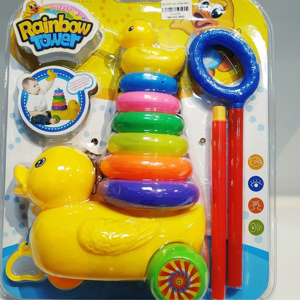 Đồ Chơi Vịt Cầu Vồng Cho Bé