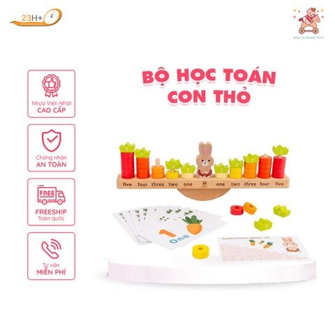 BỘ HỌC TOÁN CON THỎ THEO PP MONTESSORI