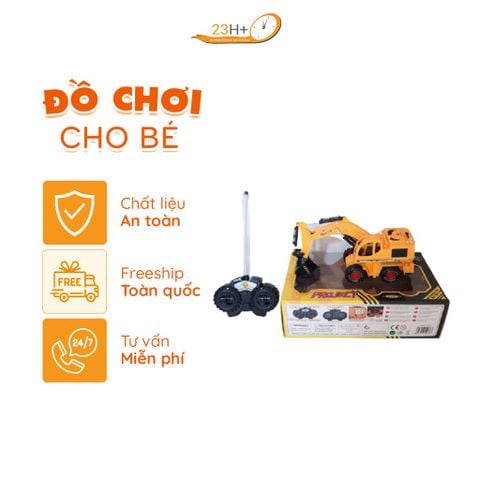 Đồ Chơi Xe Cẩu Điều Khiển Không Dây Màu Vàng Cho Bé