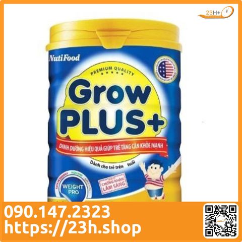 Sữa Bột Nuti Growplus Xanh 900g (mẫu mới)