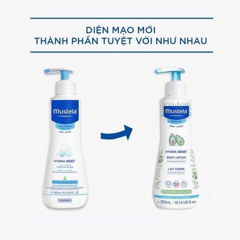 Kem dưỡng da toàn thân cho bé Mustela Hydra Bébé Body Lotion (300ml)