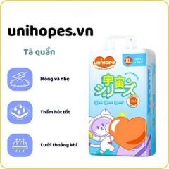 TÃ EM BÉ DẠNG QUẦN UNIHOPE SIZE XL - 56 MIẾNG