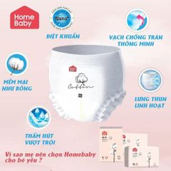 Bỉm/Tã Quần Home Baby Nội Địa Trung Cho Trẻ Em Bé Sơ Sinh XL36