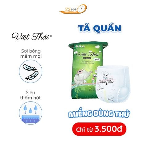 Tã Quần Thử Việt Thái Natural Cao Cấp Cho Bé - Đủ Size