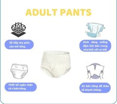 TÃ QUẦN NGƯỜI LỚN MIKUBI SIZE L 110-130CM