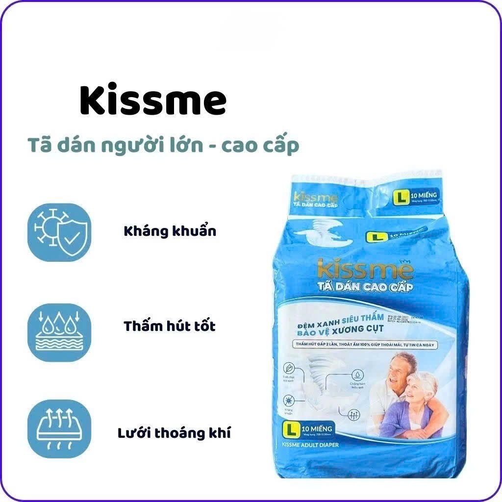 TÃ DÁN NGƯỜI LỚN KISSME SIZE M/L (SIZE L) - VÒNG BỤNG 70-115CM