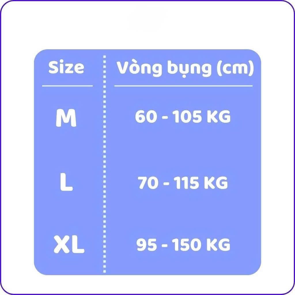 TÃ DÁN NGƯỜI LỚN KISSME SIZE M - VÒNG BỤNG 60-105CM