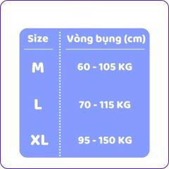 TÃ DÁN NGƯỜI LỚN KISSME SIZE M - VÒNG BỤNG 60-105CM