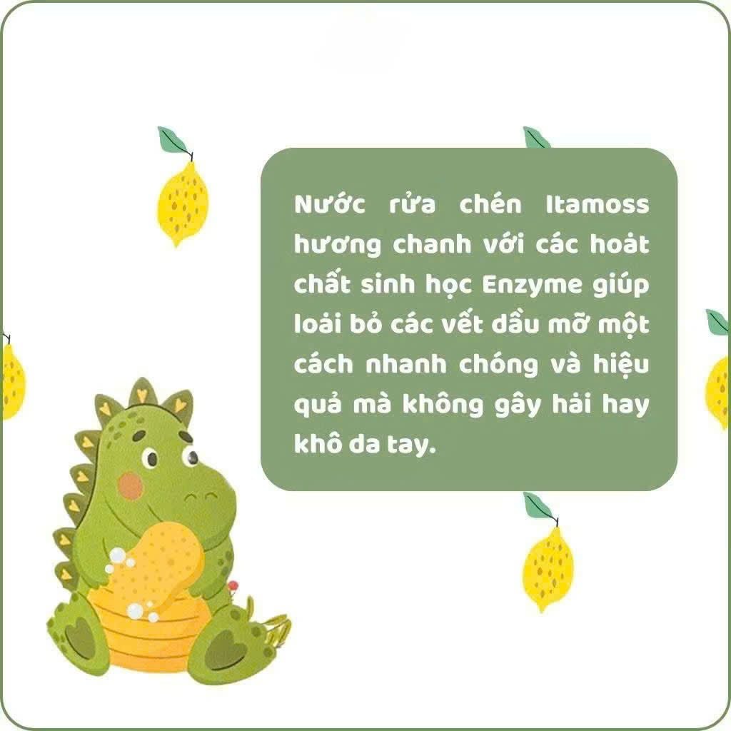 Nước rửa chén ITAMOSS hương Chanh can 1kg