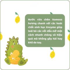 Nước rửa chén ITAMOSS hương Chanh can 1kg