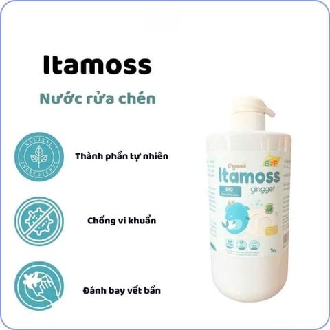 Nước rửa chén ITAMOSS hương Gừng can 1kg