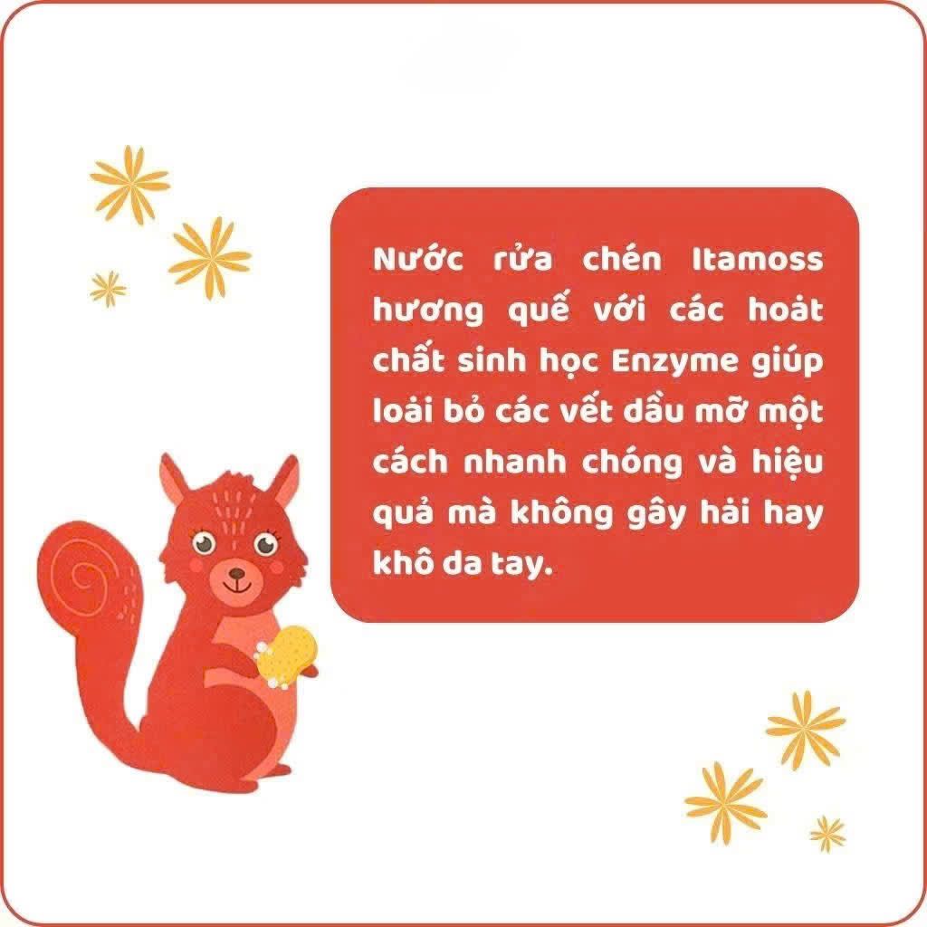 Nước rửa chén ITAMOSS hương Quế can 1kg