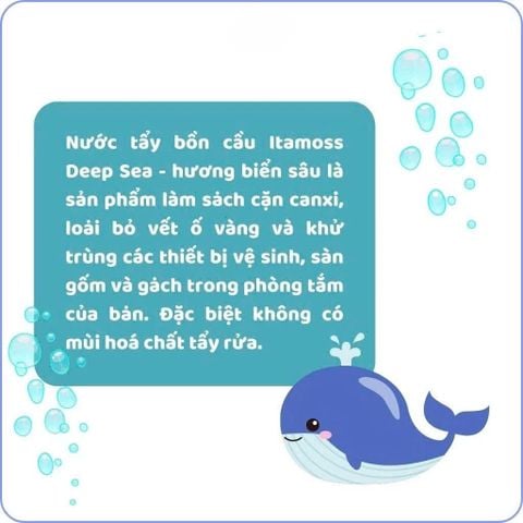 NƯỚC TẨY BỒN CẦU ITAMOSS DEEP SEA 1KG - HƯƠNG BIỂN SÂU