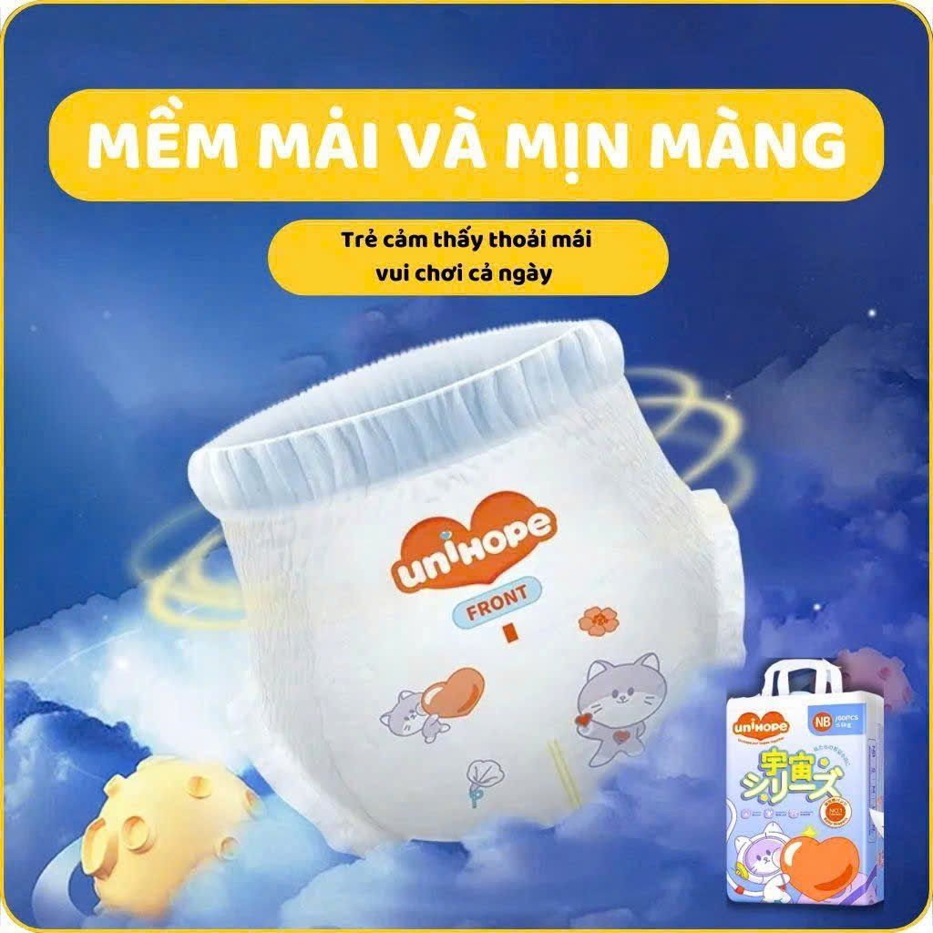 TÃ EM BÉ DẠNG QUẦN UNIHOPE SIZE 4XL - 56 MIẾNG
