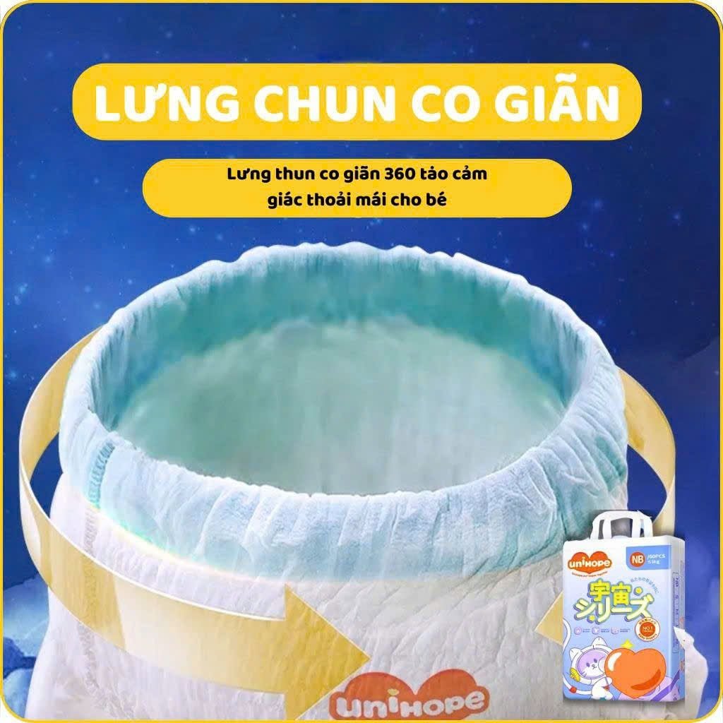 TÃ EM BÉ DẠNG QUẦN UNIHOPE SIZE 5XL - 56 MIẾNG