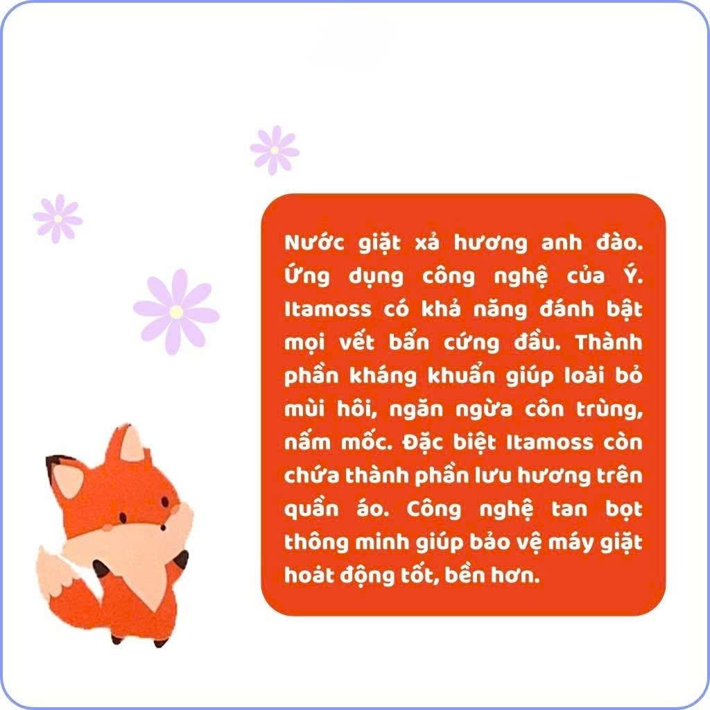 NƯỚC GIẶT XẢ ITAMOSS HƯƠNG NƯỚC HOA ANH ĐÀO 3.2KG