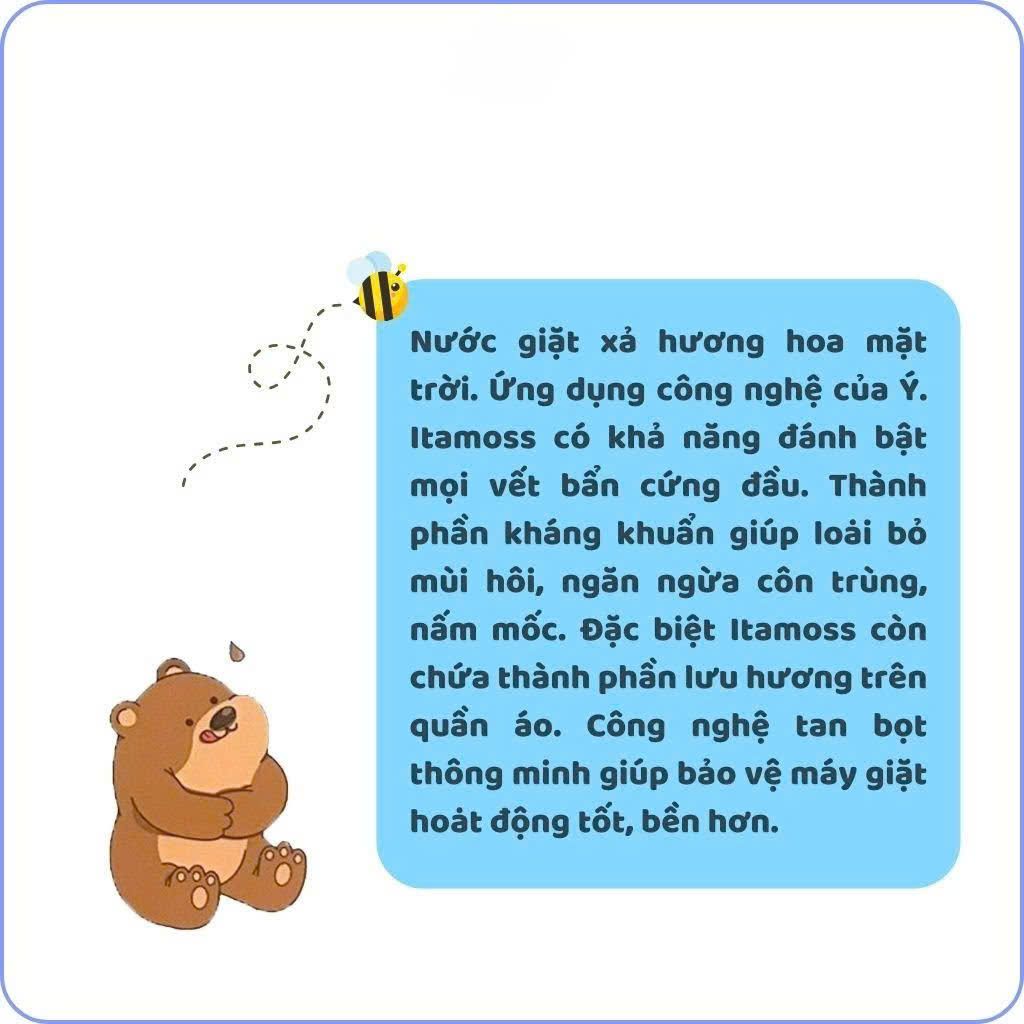 NƯỚC GIẶT XẢ ITAMOSS HƯƠNG HOA MẶT TRỜI 3.2KG