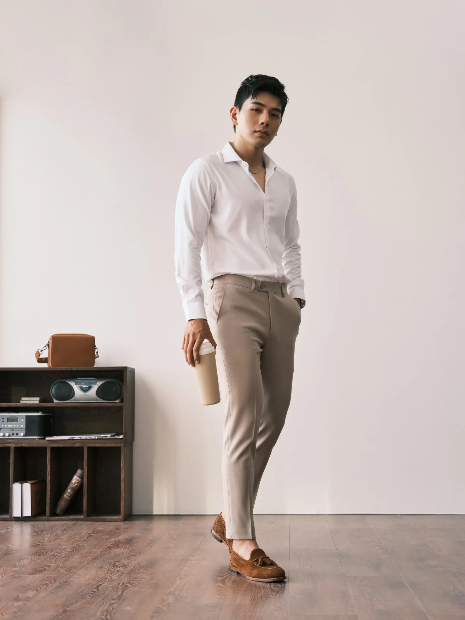  SOMI NAM 001P1-SLIM FIT TRẮNG 