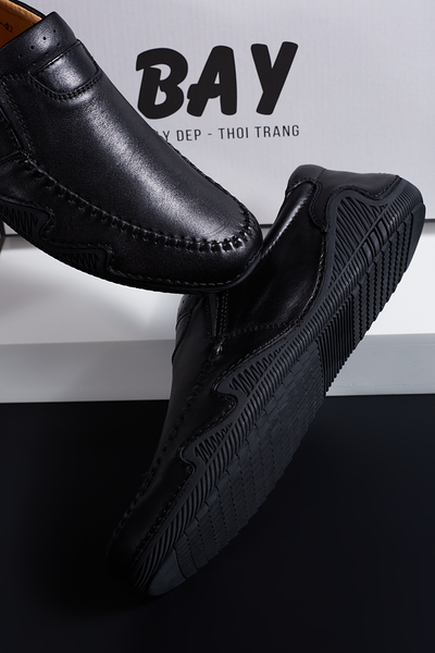  GIÀY MỌI NAM 7676-4-ĐEN 