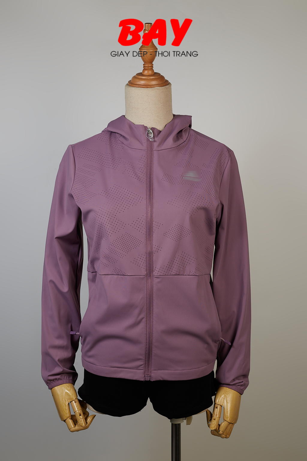  KHOÁC NỮ POLY 23501-TÍM ĐẬM 