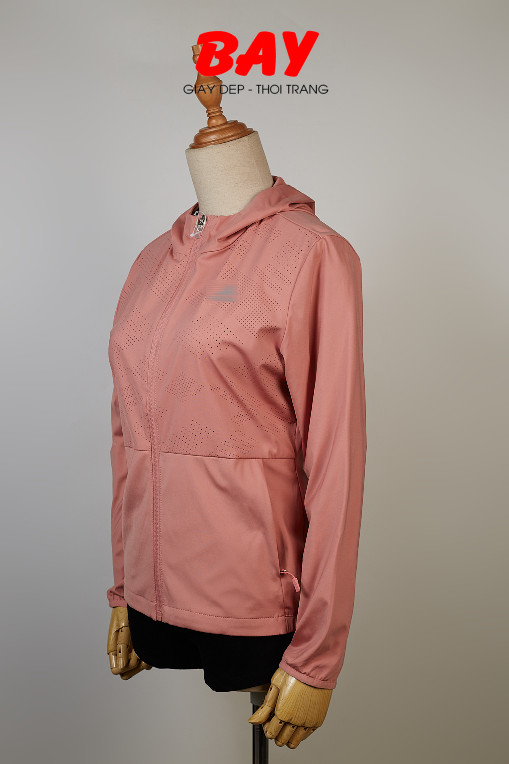  KHOÁC NỮ POLY 23501-HỒNG DA 