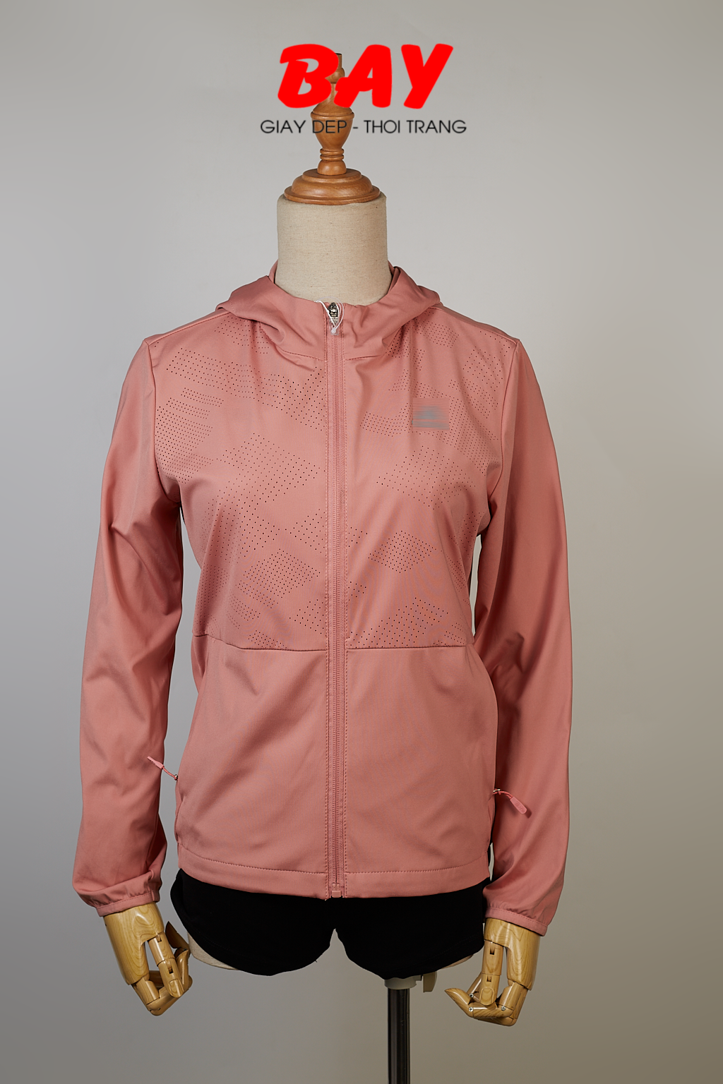  KHOÁC NỮ POLY 23501-HỒNG DA 