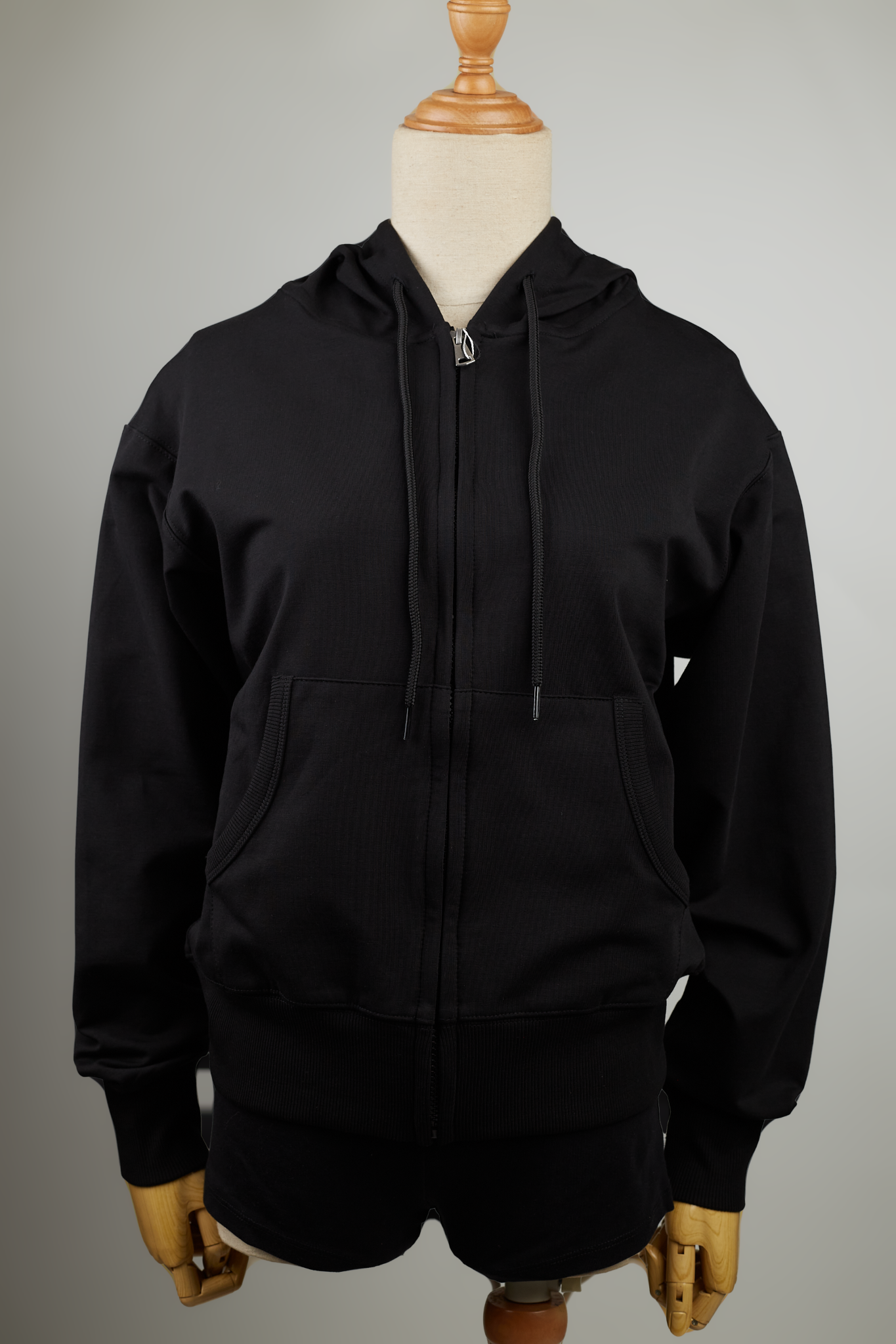  KHOÁC NỮ THUN 1826-LOOSE FIT ĐEN 