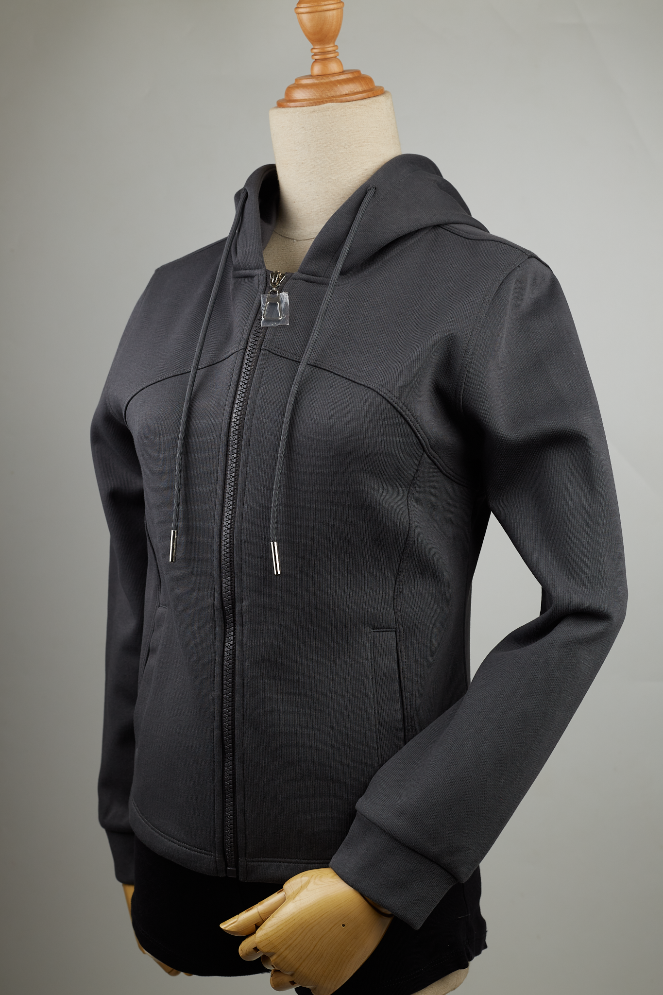  KHOÁC NỮ THUN 8855-SLIM FIT XÁM CHÌ 