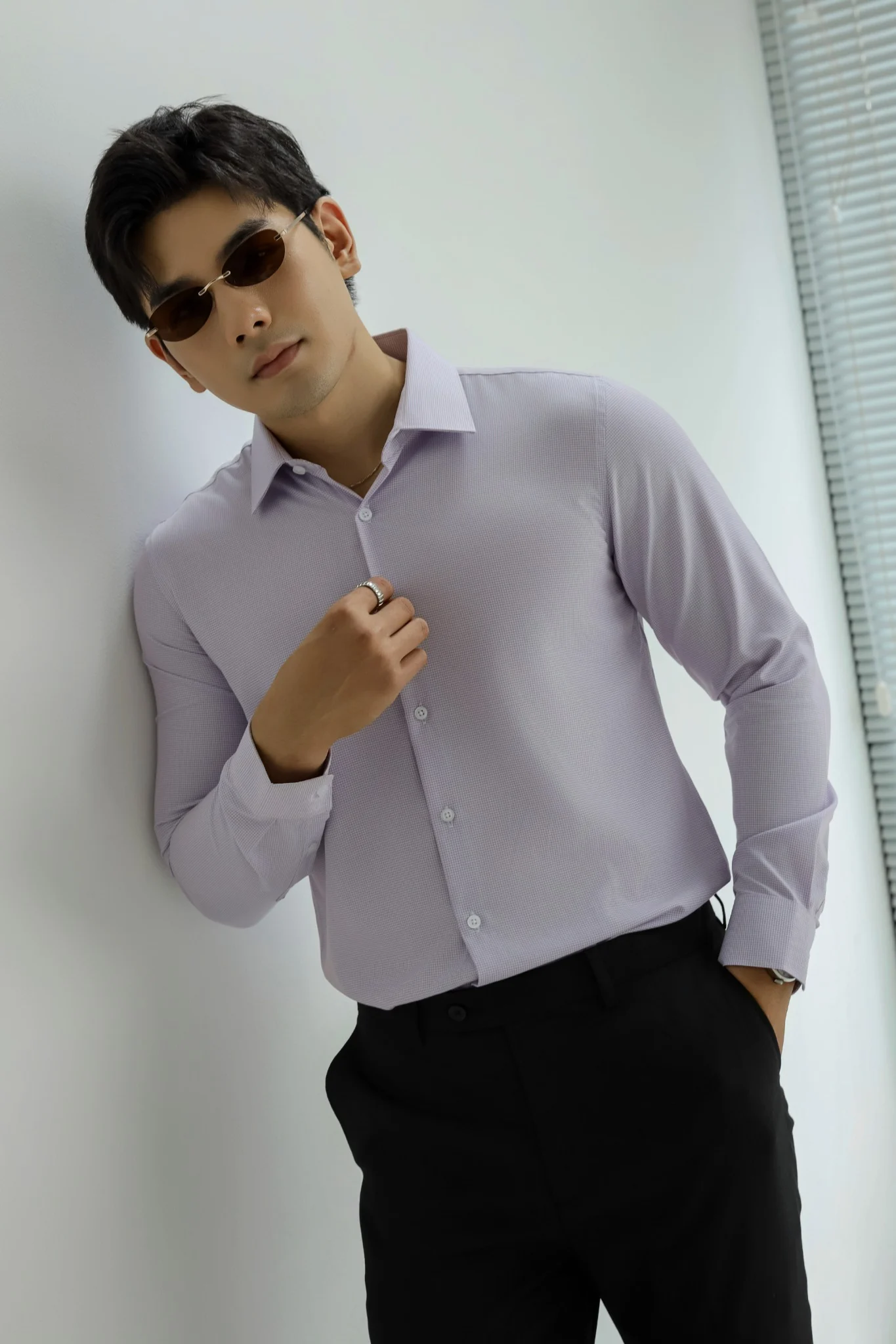  SOMI NAM 003P2-SLIM FIT Ô TĂM TÍM 