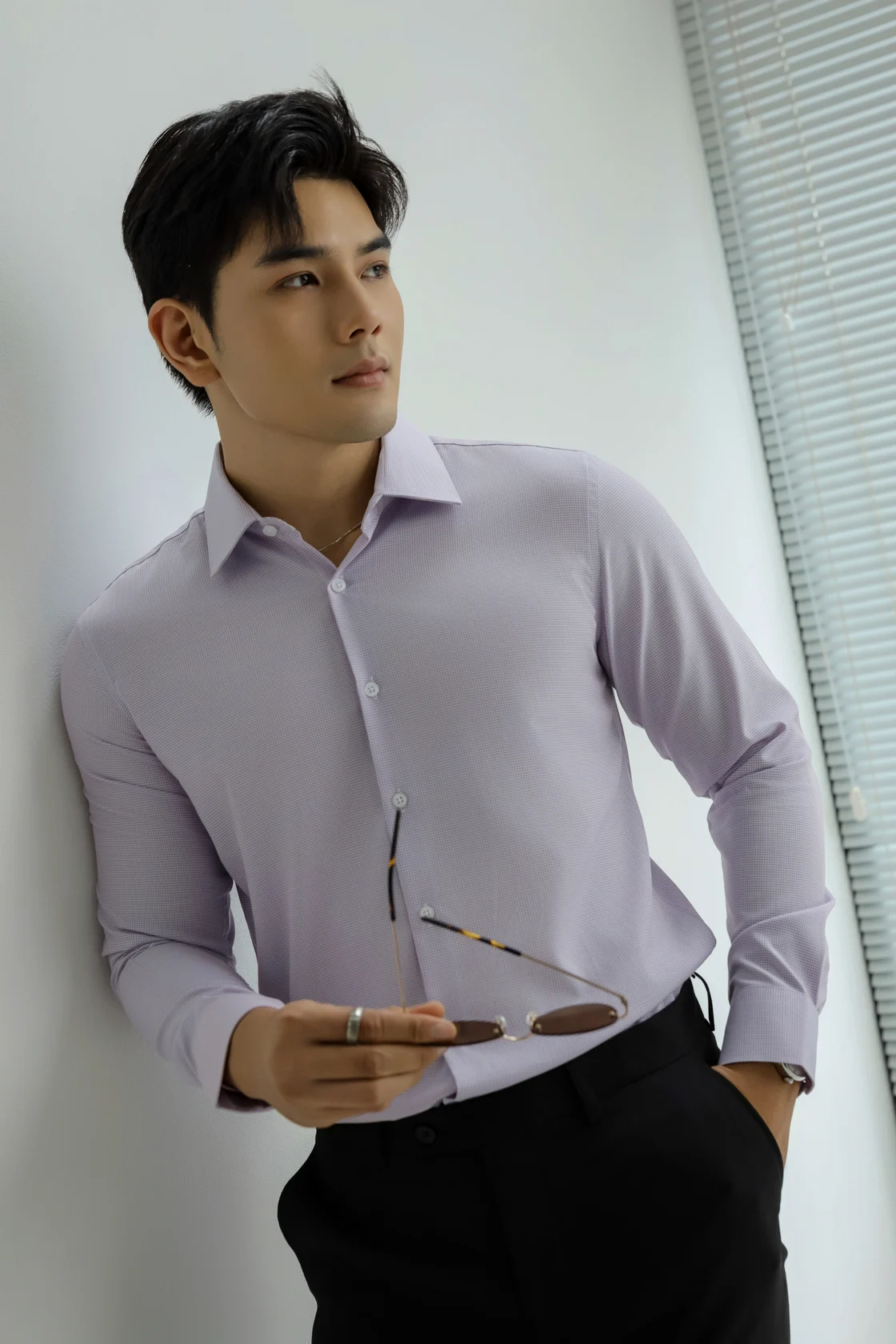  SOMI NAM 003P2-SLIM FIT Ô TĂM TÍM 