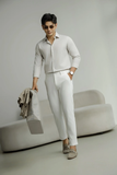  SOMI NAM 003P3-SLIM FIT Ô TĂM XÁM KEM 