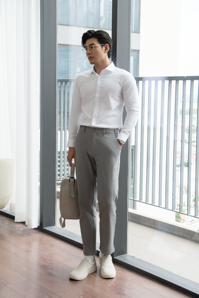  SOMI NAM 005P1-SLIM FIT TRẮNG 