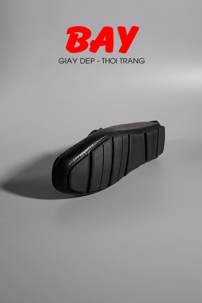  GIÀY MỌI NAM 02-ĐEN KHÓA VÀNG 