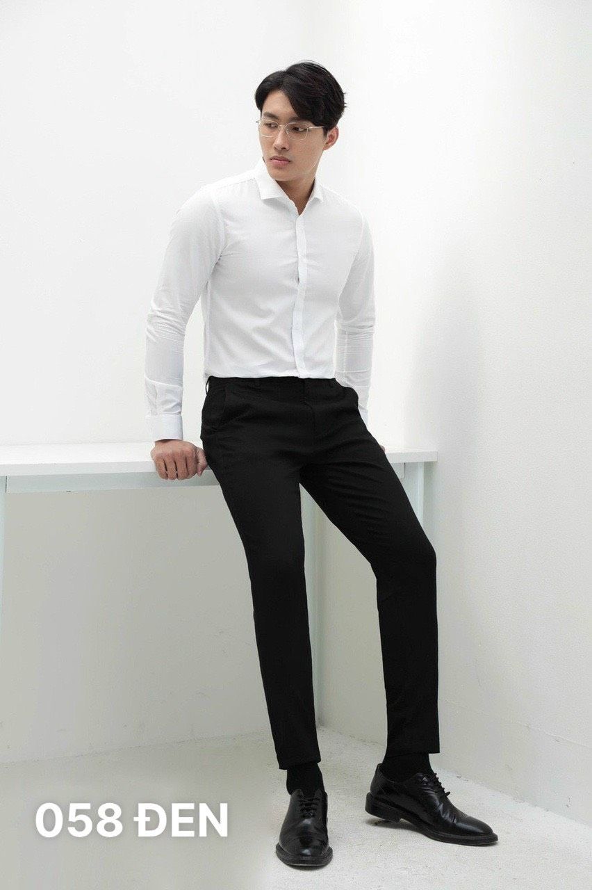  QUẦN KAKI NAM 058 - ĐEN 